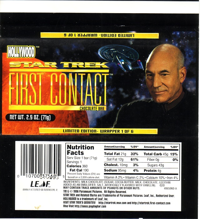 1996 Star Trek – First Contact Candy Wrapper