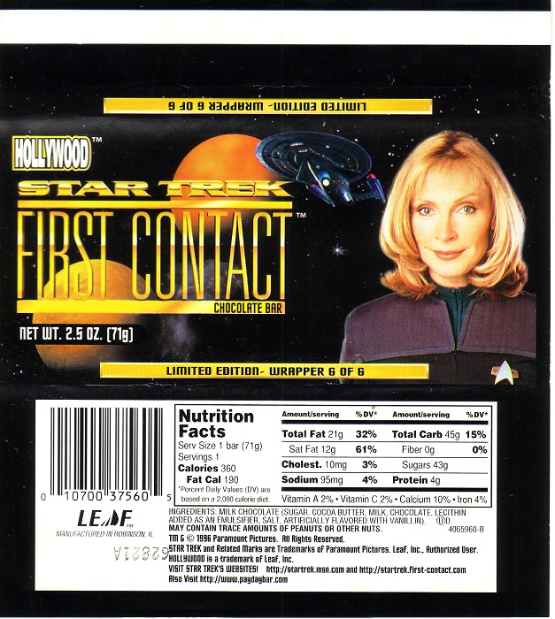 1996 Star Trek – First Contact Candy Wrapper