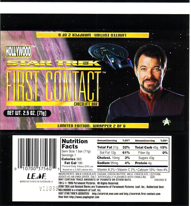 1996 Star Trek – First Contact Candy Wrapper